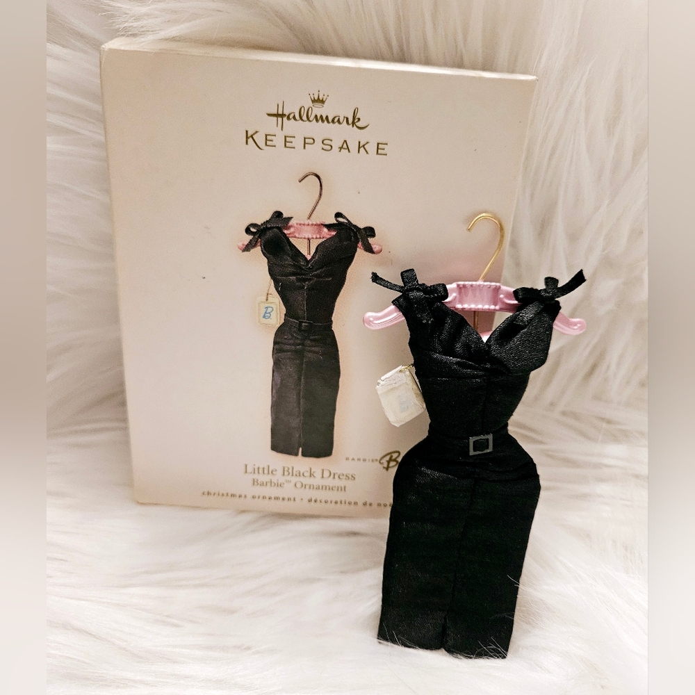 NWT Barbie Little Black Dress Ornament 2007